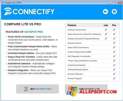 Screenshot Connectify Beta per Windows XP
