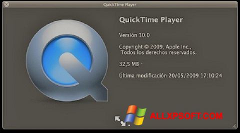 Screenshot QuickTime per Windows XP