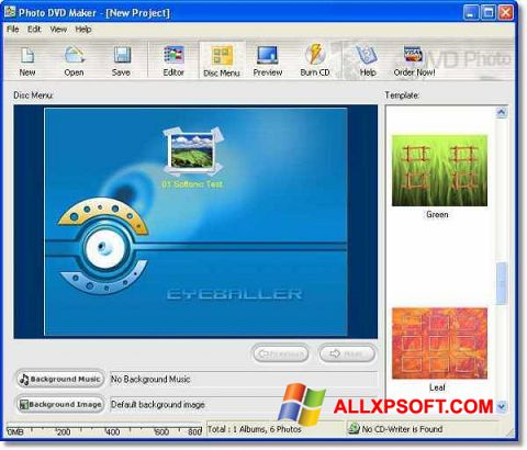Screenshot DVD Maker per Windows XP