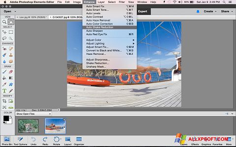 Screenshot Photoshop Elements per Windows XP