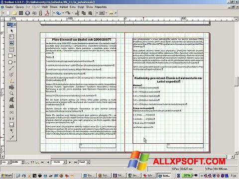 Screenshot Scribus per Windows XP