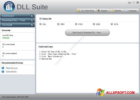 Screenshot DLL Suite per Windows XP