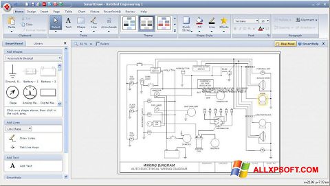 Screenshot SmartDraw per Windows XP