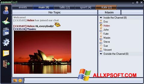 Screenshot CommFort per Windows XP