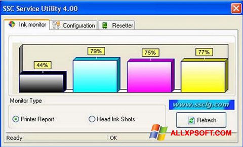 Screenshot SSC Service Utility per Windows XP