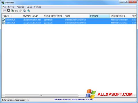 Screenshot Dialupass per Windows XP