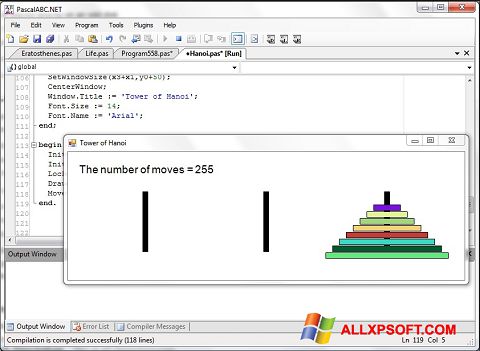 Screenshot Pascal ABC per Windows XP