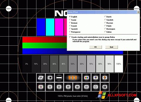 Screenshot Nokia Monitor Test per Windows XP