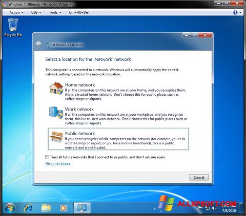 Screenshot Windows Virtual PC per Windows XP