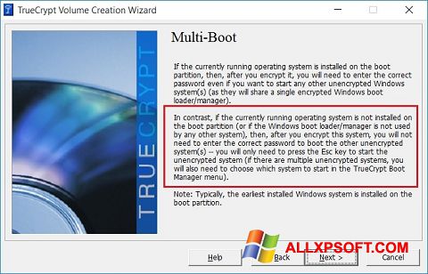 Screenshot MultiBoot per Windows XP