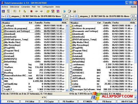 Screenshot Total Commander per Windows XP