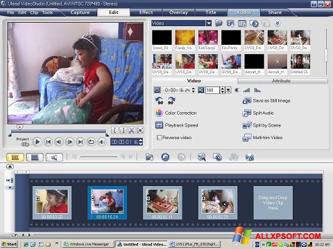 Screenshot Ulead VideoStudio per Windows XP