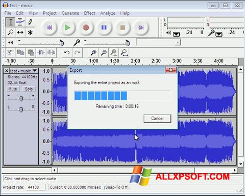 Screenshot Lame MP3 Encoder per Windows XP