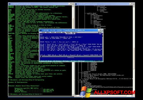 Screenshot QBasic per Windows XP