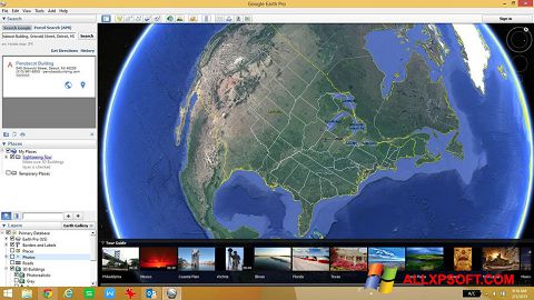 Screenshot Google Earth per Windows XP